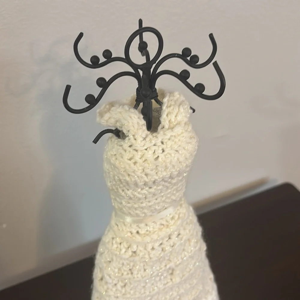 Unique Handmade Wedding Dress Bride Jewelry Holder, Great Condition!
